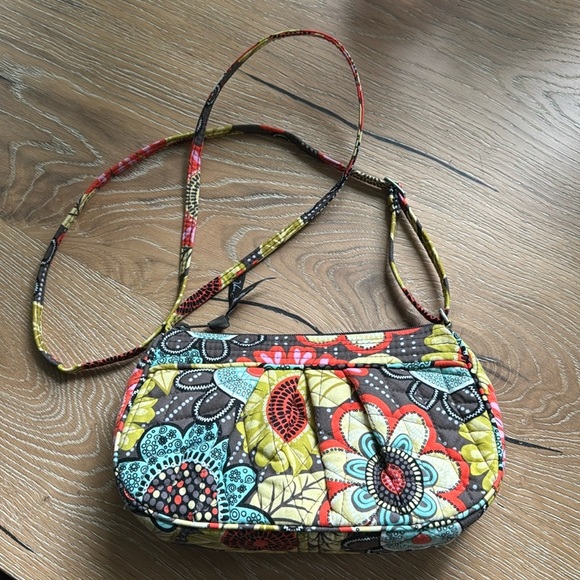 Vera Bradley Handbags - Vera Bradley small crossbody purse bag Womens Floral Boho Hippie cottage Core